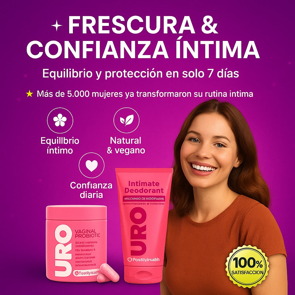 URO - Probióticos vaginales +URO Desodorante Intimo