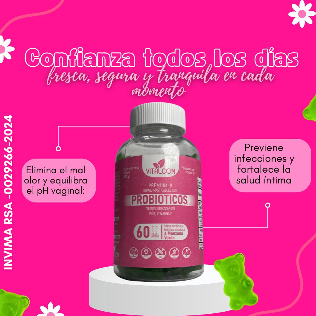 Probiotico X 60 Gumind : Frescura, tranquilidad y seguridad en cada momento.