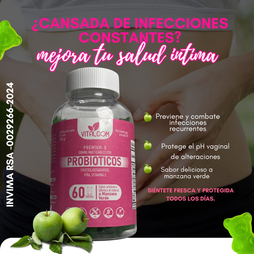 Probiotico X 60 Gumind : Frescura, tranquilidad y seguridad en cada momento.