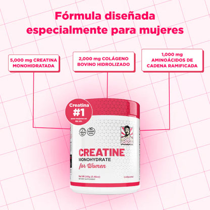Old School® Monohidrato de creatina para mujeres