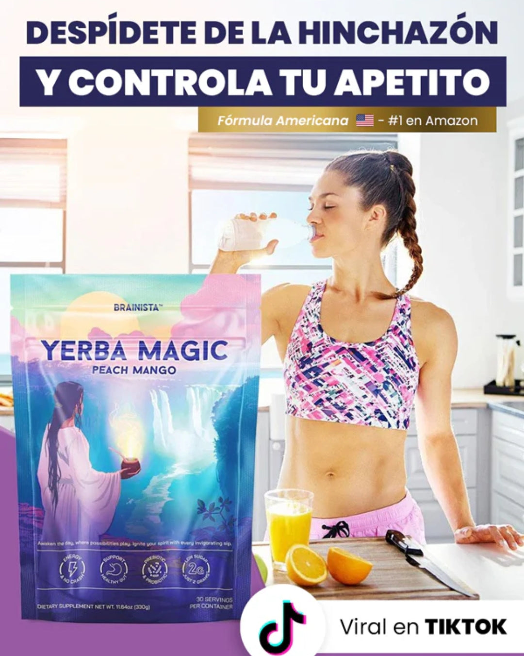 Te En Polvo de Yerba + Energía+Enfoque