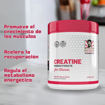 Old School® Monohidrato de creatina para mujeres