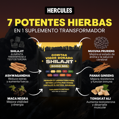 Hércules® Gomitas de Shilajit Hércules