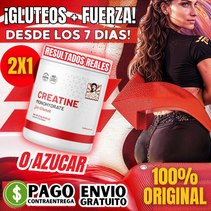 Old School® Monohidrato de creatina para mujeres