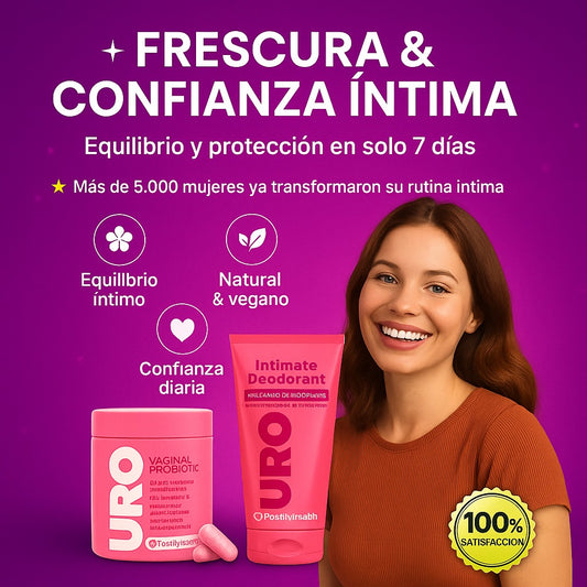 URO - Probióticos vaginales +URO Desodorante Intimo