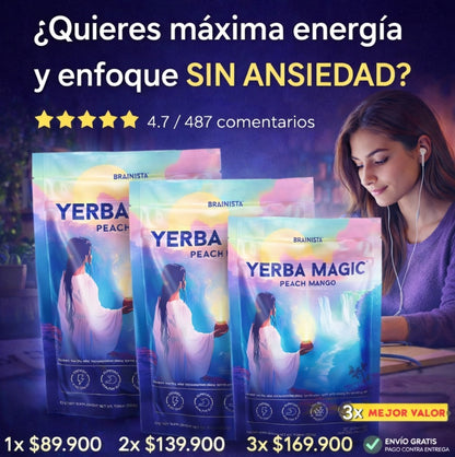 Te En Polvo de Yerba + Energía+Enfoque