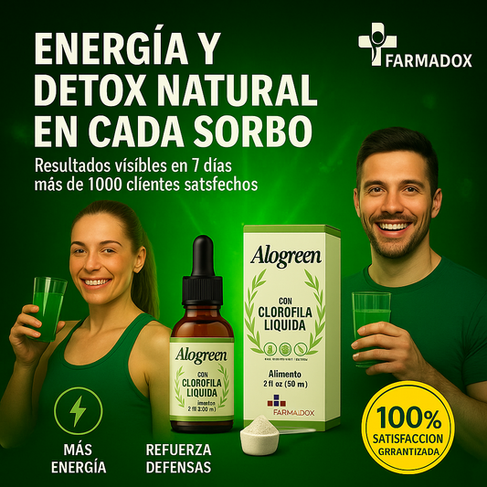 Alogreen™ Clorofila en Gotas | Detox Natural, Bienestar Digestivo y Aliento Fresco